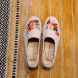 Rifle paper co. platform slip ons